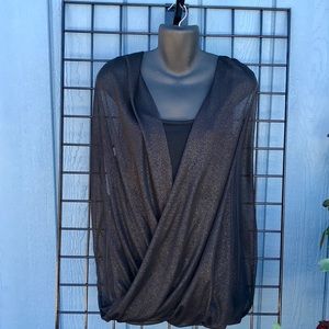 Lane Bryant Faux Wrap Top